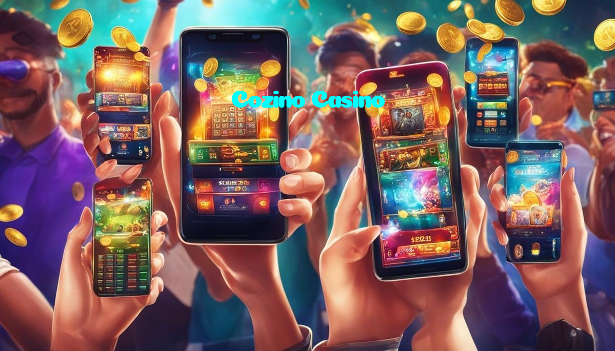 Cozino Casino casino presented on mobile device in Pakistan with slots and live games